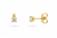 Boucles d'oreilles in Or Zircone PUNTO LUCE GIALLO